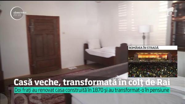 Casă veche de peste 200 de ani transformată în pensiune eco fără semnal, fără televizor şi fără griji