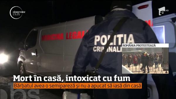 Aproape imobilizat în pat, un bărbat din Brăila nu s-a putut salva când i-a luat foc casa