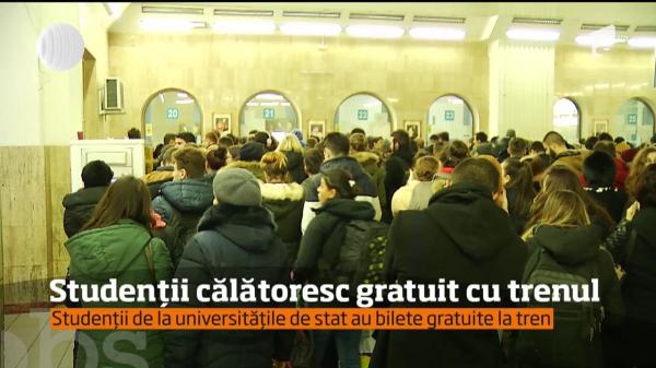 Studenții călătoresc gratuit cu trenul. Care sunt condițiile
