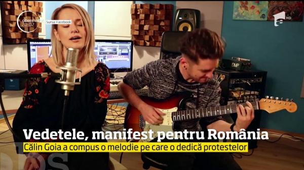 Manifest pentru România, cu CÂNTEC! Artiştii români sprijină protestele