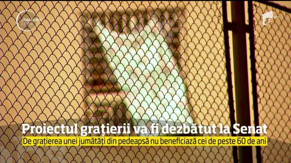 Proiectul grațierii va fi dezbătut la Senat. Corupţia şi abuzul în serviciu sunt excluse de la graţiere