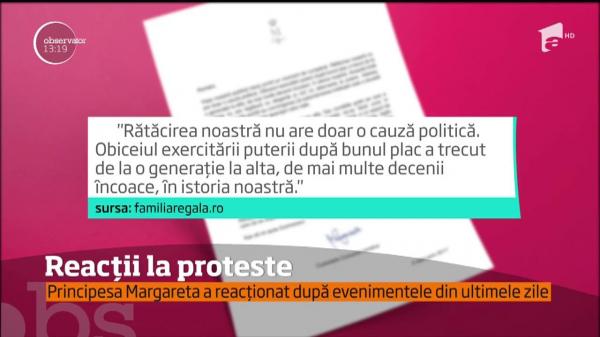 Ce spun Patriarhul Daniel şi Principesa Margareta, după protestelede la Bucureşti