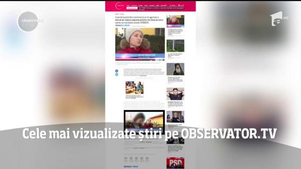 Cele mai vizualizate ştiri pe Observator.TV