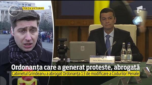 Guvernul Grindeanu a abrogat Ordonanța 13