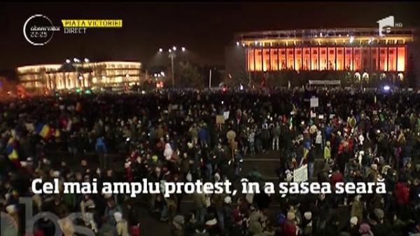 Jumatate de milion de români în stradă