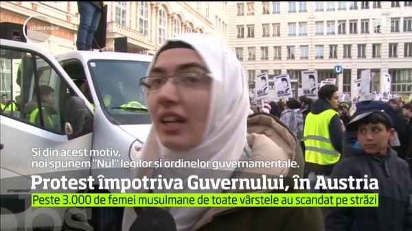 Mii de femei au ieşit în stradă împotriva Guvernului, în Austria