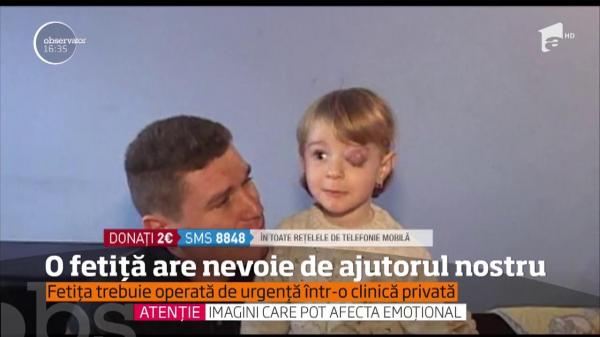O fetiţă de doar 3 anişori riscă să moară dacă nu e operată urgent. O putem ajuta, împreună