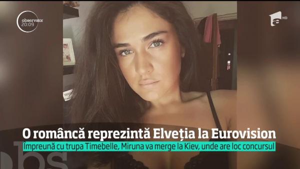 O româncă va reprezenta Elveţia la Eurovision
