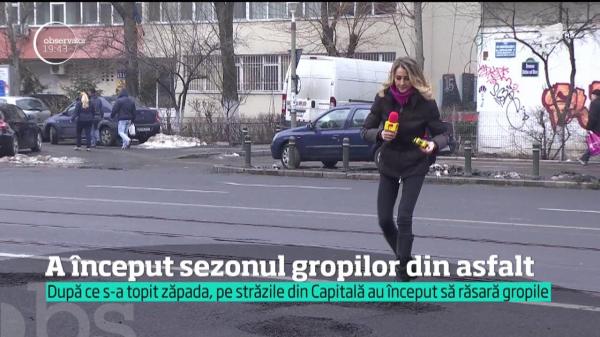 A început sezonul gropilor din asfalt şi al maşinilor avariate