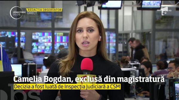 Judecătoarea Camelia Bogdan a fost exclusă din magistratură