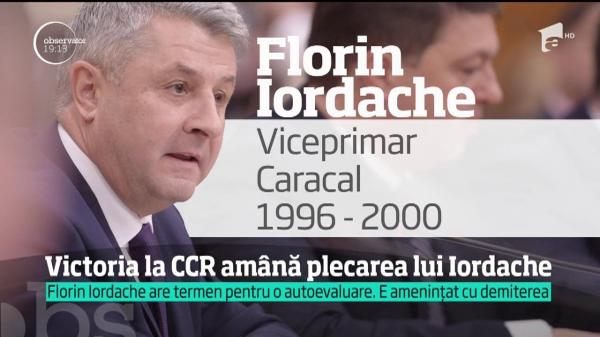 Victoria la CCR amână plecarea lui Florin Iordache din fruntea Ministerului Justiţiei