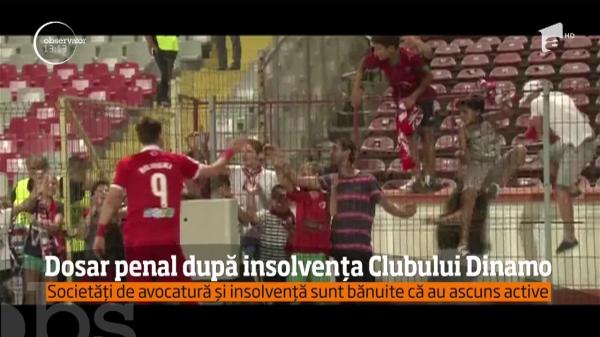 Dosar penal după insolvența Clubui Dinamo (VIDEO)