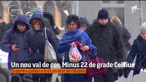 România a îngheţat! Nou val de GER, cu temperaturi de minus 22 de grade Celsius