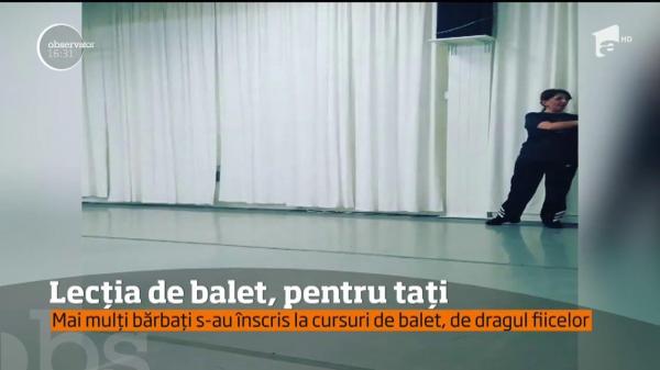 Mai mulți taţi s-au înscris la cursuri de balet, de dragul fiicelor