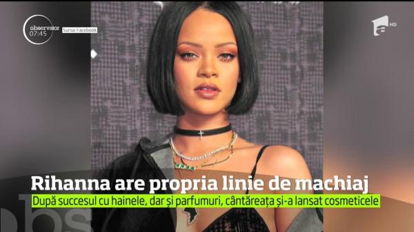Rihanna a lansat o linie de produse de machiaj (VIDEO)
