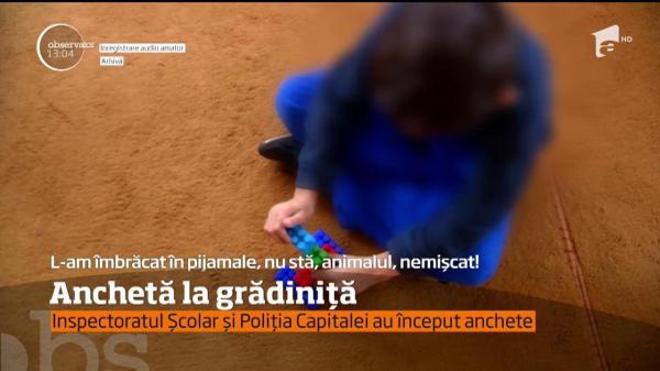 Anchetă la o grădiniță din Bucureşti. O educatoare a fost filmată în timp ce agresa un copil