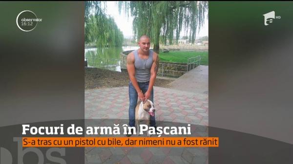 FOCURI DE ARMĂ la Paşcani! Trei bărbaţi au atacat în trafic pasagerii unui autoturism