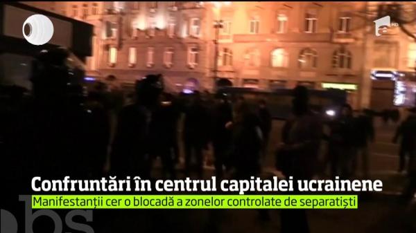 Confruntări sângeroase în Kiev. Cel puţin 10 persoane au fost rănite în ciocnirile din centrul capitalei