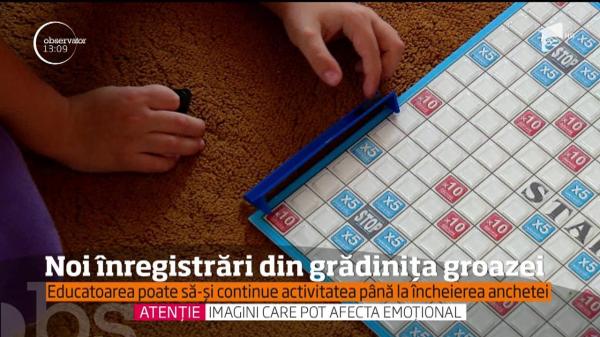 Noi înregistrări din grădinița groazei. Un părinte are 16 ore de înregistrări care pot deveni probe în instanţă