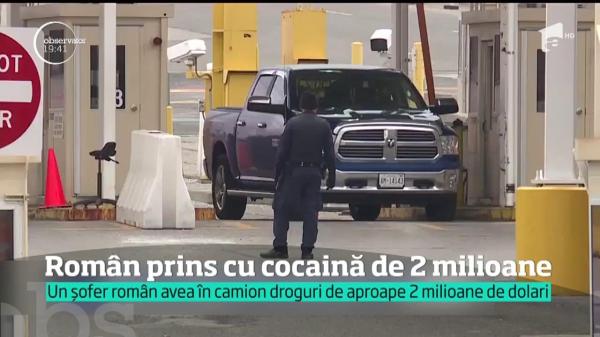 Șofer de TIR din România, arestat în Detroit, prins cu cocaină în valoare de aproape 2 milioane de dolari