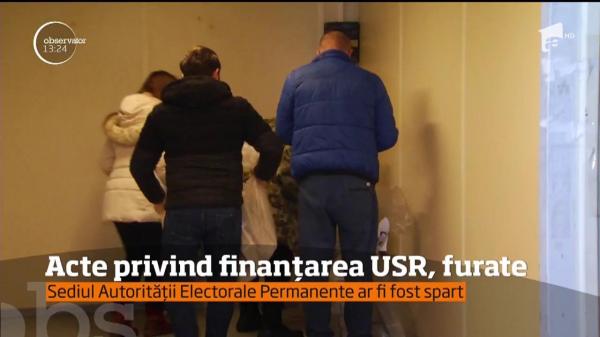 Acte privind finanțarea Uniunii Salvaţi Bucureştiul, furate (VIDEO)