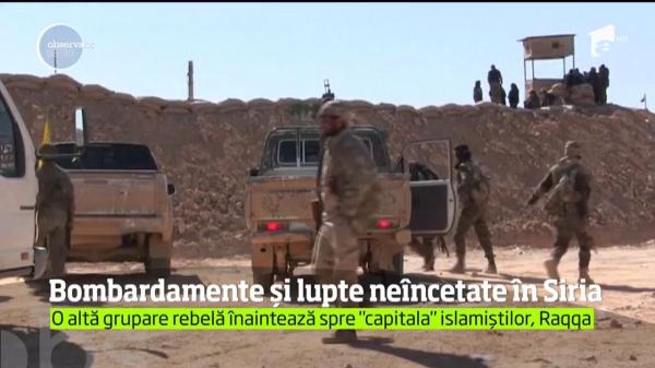 Bombardamente neîncetate, în Siria. Rebelii sirieni se apropie de inima Statului Islamic, oraşul Raqqa