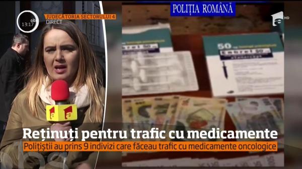 Polițiștii au prins nouă persoane care făceau trafic cu medicamente oncologice (VIDEO)