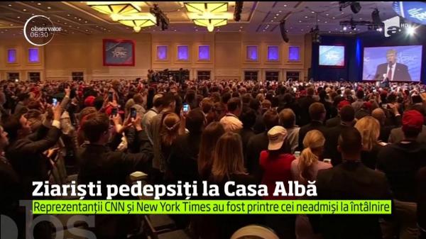 Decizie fără precedent: Ziariștii New York Times și CNN au primit interdicție la Casa Albă