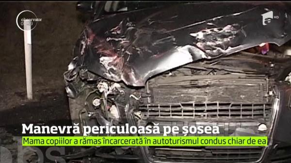 Doi copii au scăpat, ca printr-o minune, cu viaţă dintr-un accident grav în Bistriţa Năsăud. Ce s-a întâmplat cu mama lor