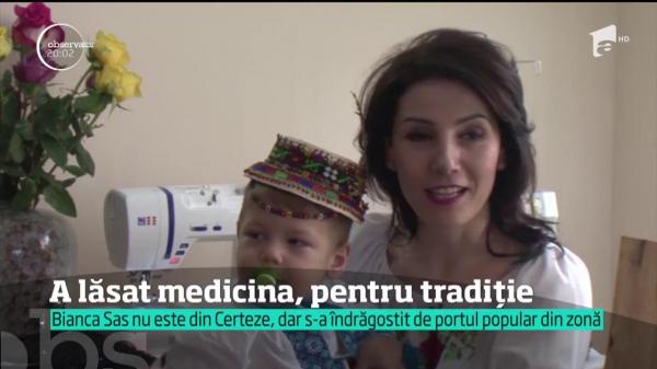 A dat medicina pe tradiţie. Aflaţi povestea tinerei care s-a îndrăgostit de portul popular