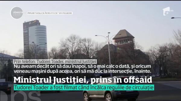 Ministrul Justiţiei, filmat în timp ce încălca mai multe reguli de circulaţie. Ce a spus când a văzut imaginile
