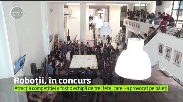 Campionat de ROBOŢI, la Sibiu. Studenţii de la Inginerie au avut idei inedite şi la a doua ediţie