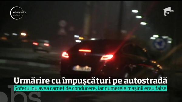 Urmărire ca-n filme pe Autostrada Soarelui! S-a tras cu pistolul