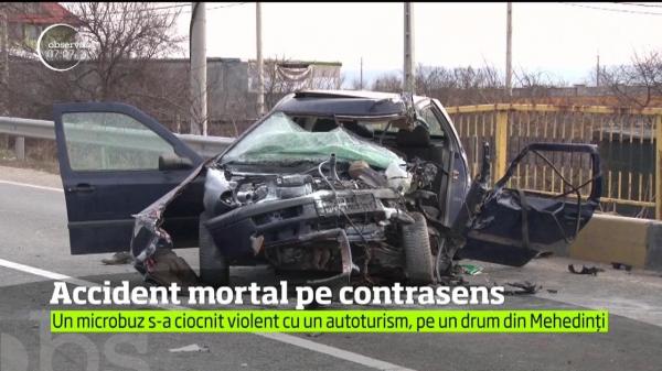 Accident MORTAL în Mehedinţi! Doi oameni AU MURIT PE LOC şi cinci au ajuns la spital