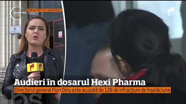 Audieri în dosarul Hexi Pharma. Directorul general, Flori Dinu, este acuzat de 128 de infracțiuni