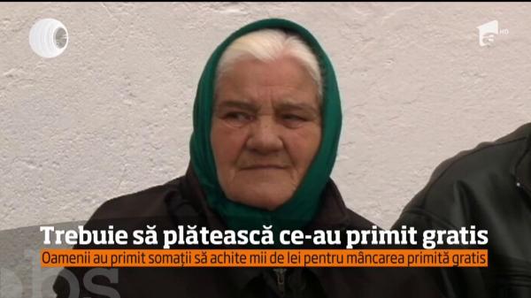 Situaţie INCREDIBILĂ în Constanţa: Zeci de pensionari sunt puşi să plătească MII de lei pentru mâncarea primită GRATUIT în 2013