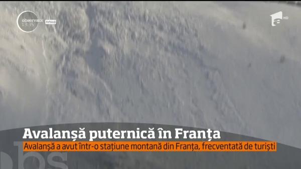 AVALANŞĂ pe o pârtie de schi din Franţa. Mai mulţi oameni sunt ÎNGROPAŢI în zăpadă