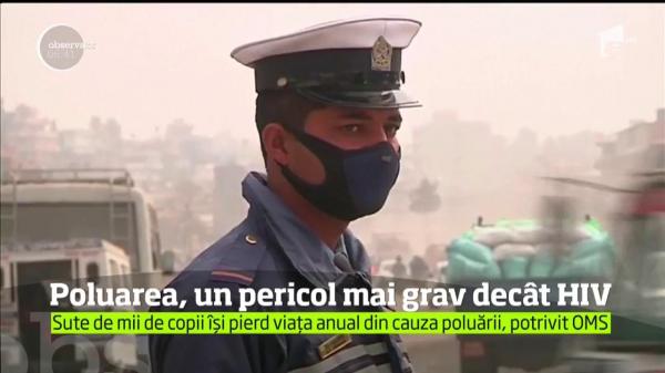Semnal de alarmă de la OMS: Poluarea OMOARĂ anual, peste ŞASE  SUTE DE MII DE COPII