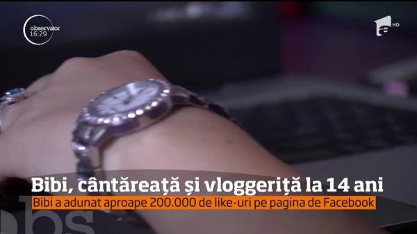 Bibi, cântăreață și vloggeriță la 14 ani!