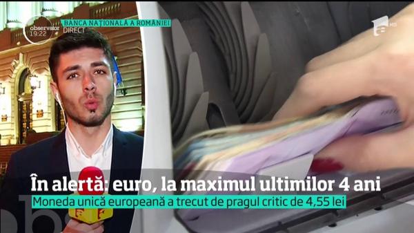 Leul, ÎN CĂDERE LIBERĂ faţă de celelalte monede. Cursul EURO a sărit până la maximul ultimilor patru ani