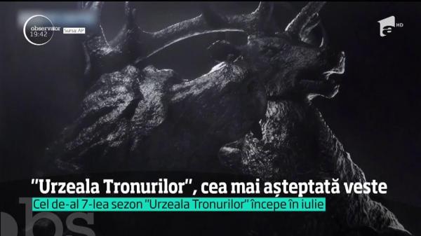 "Urzeala Tronurilor" revine cu un nou sezon. Producătorii filmului au făcut ANUNŢUL (VIDEO)