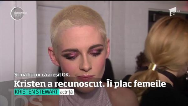 Actrița Kristen Stewart a recunoscut că îi plac FEMEILE!