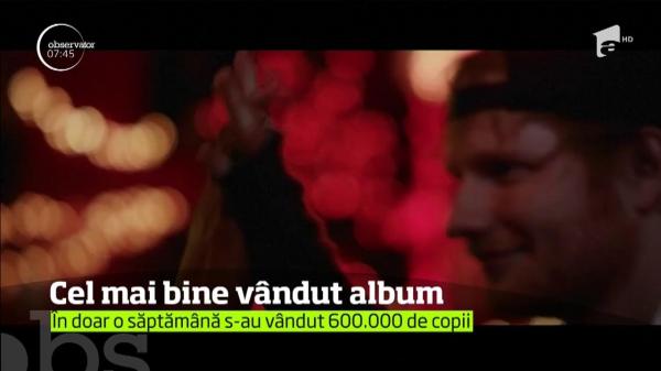RECORD pentru Ed Sheeran: La doar o săptămână de la apariţie, "Divide" este cel mai bine vândut album lansat de un bărbat