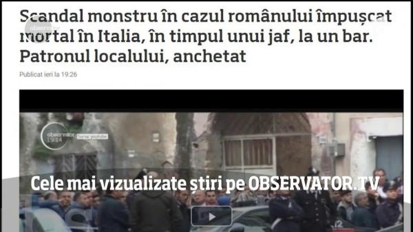 Cele mai vizualizate știri pe Observator.TV