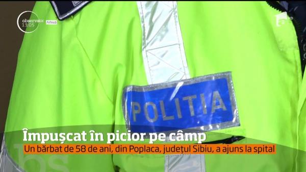 Incident GRAV, la Sibiu! Un bărbat a fost împuşcat, în timp ce trecea prin dreptul poligonului din Poplaca (VIDEO)