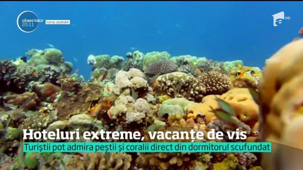 Cele mai extreme hoteluri din lume! Pentru camere scufundate în apă sau unele în aer liber, turiştii lasă sume de bani consistente pentru o singură noapte