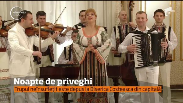 NOAPTE DE PRIVEGHI în Capitală, la biserica unde trupul neînsufleţit al Ilenei Ciuculete a fost depus