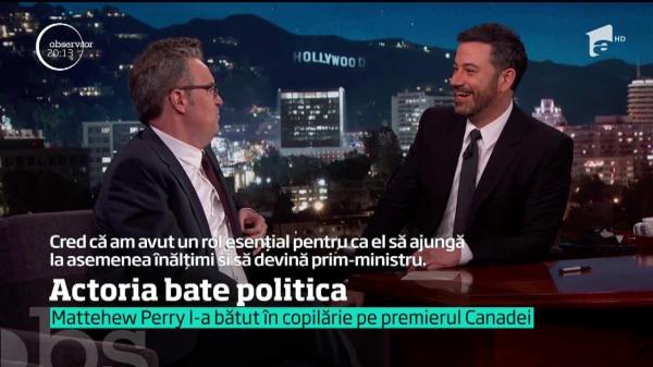 Matthew Perry, actorul din serialul "Friends", l-a bătut pe prim-ministrul Canadei!
