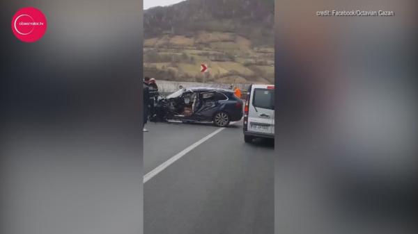 Un nou video cu accidentul în care a fost implicat soțul Alinei Gorghiu, Lucian Isar