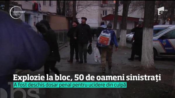Dosar penal pentru ucidere din culpă, vătămare corporală din culpă şi distrugere, în urma exploziei care a devastat un bloc de locuinţe din Galaţi